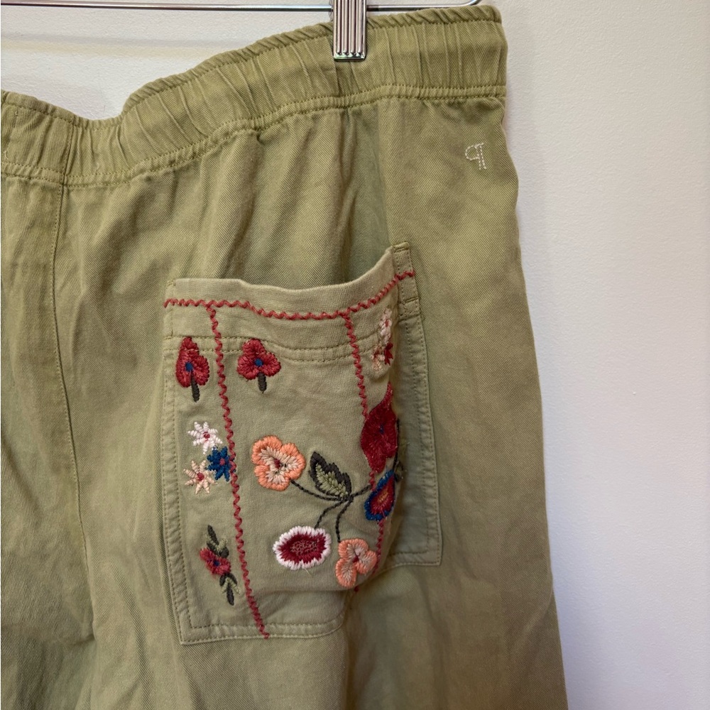 NWOT Anthropologie Pilcro Embroidered Pull-On Pants Size Large - Picture 16 of 16